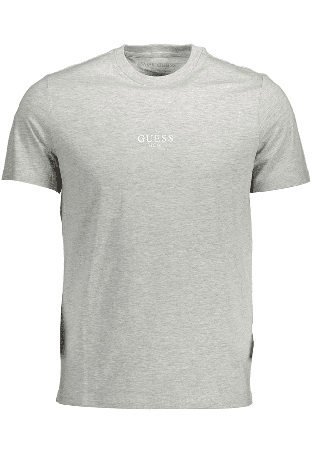 1444GUESS JEANS T-SHIRT MANICHE CORTE UOMO GRIGIO