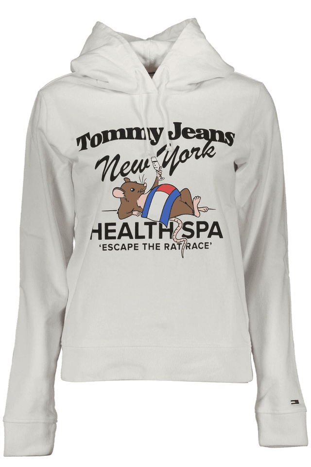 2780TOMMY HILFIGER FELPA SENZA ZIP DONNA BIANCO