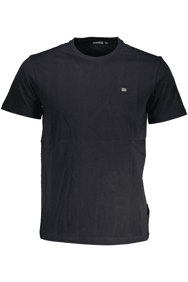 3447NAPAPIJRI T-SHIRT MANICHE CORTE UOMO NERO