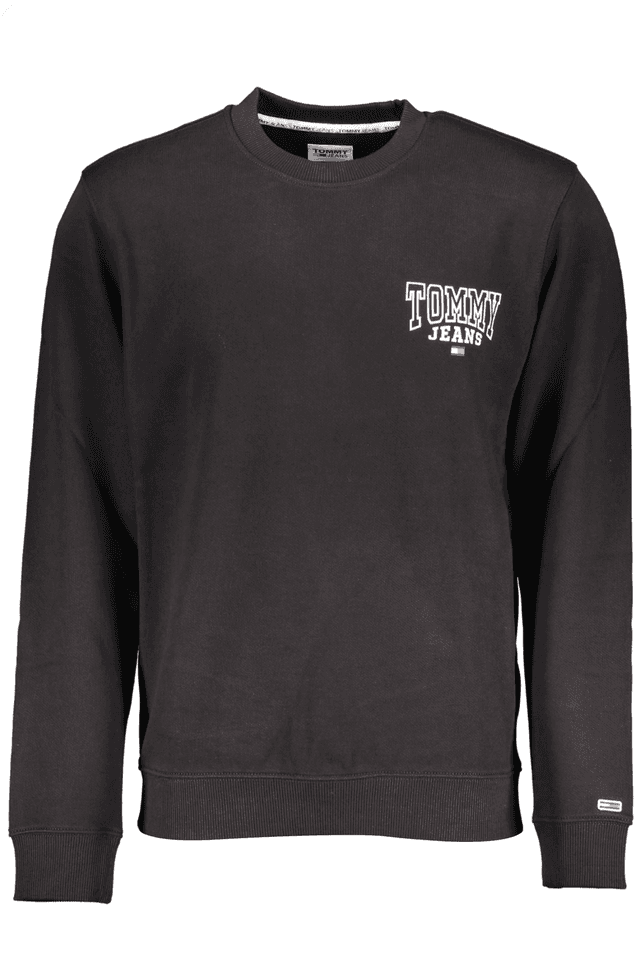 4672TOMMY HILFIGER FELPA SENZA ZIP UOMO NERO