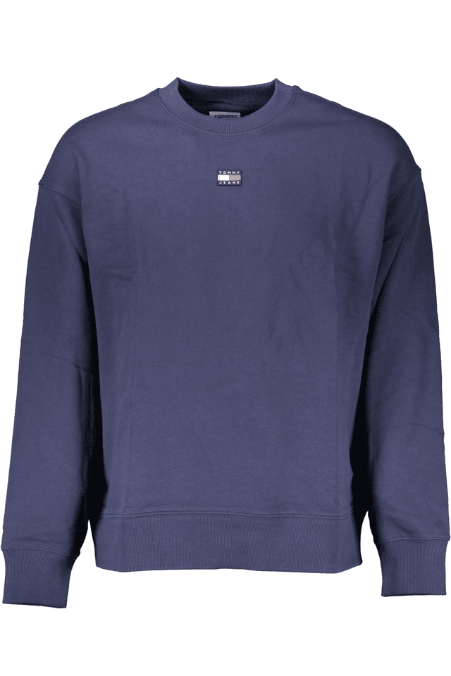 7366TOMMY HILFIGER FELPA SENZA ZIP UOMO BLU