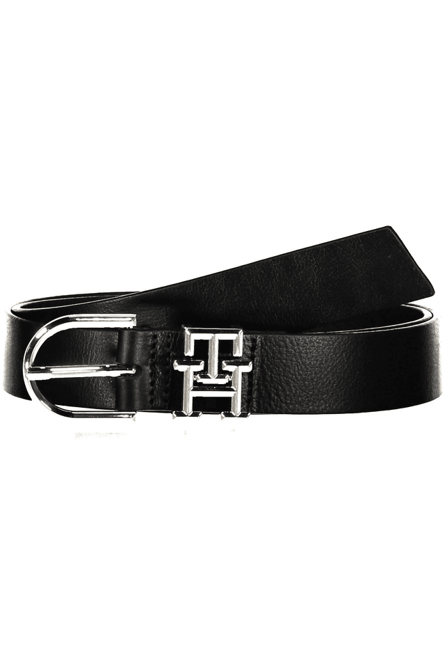 4624TOMMY HILFIGER CINTURA IN PELLE DONNA NERO