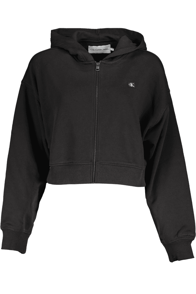 5972CALVIN KLEIN FELPA CON ZIP DONNA NERO