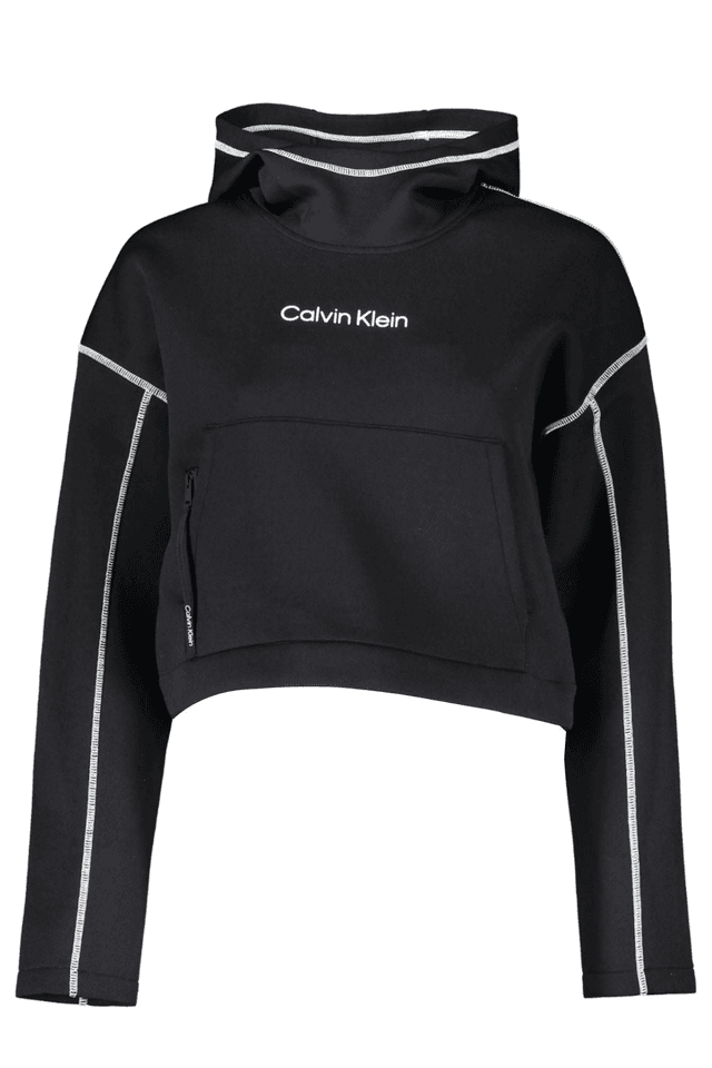 6427CALVIN KLEIN FELPA SENZA ZIP DONNA NERO