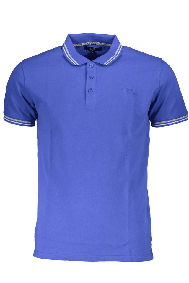 4564CAVALLI CLASS POLO MANICHE CORTE UOMO BLU