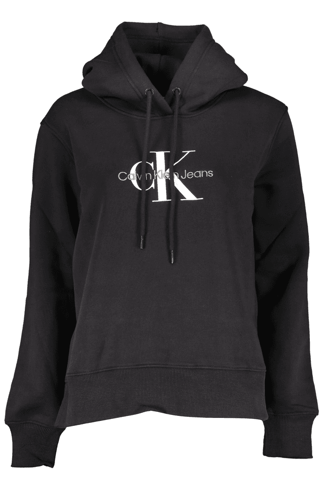 7442CALVIN KLEIN FELPA SENZA ZIP DONNA NERO