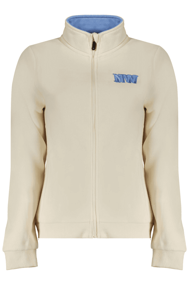 10074NORWAY 1963 FELPA CON ZIP DONNA BEIGE