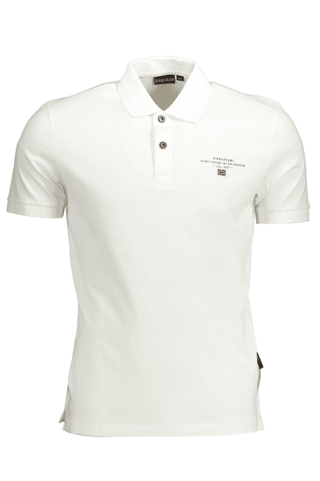 1657NAPAPIJRI POLO MANICHE CORTE UOMO BIANCO