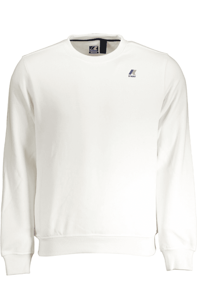 K-WAY FELPA SENZA ZIP UOMO BIANCO