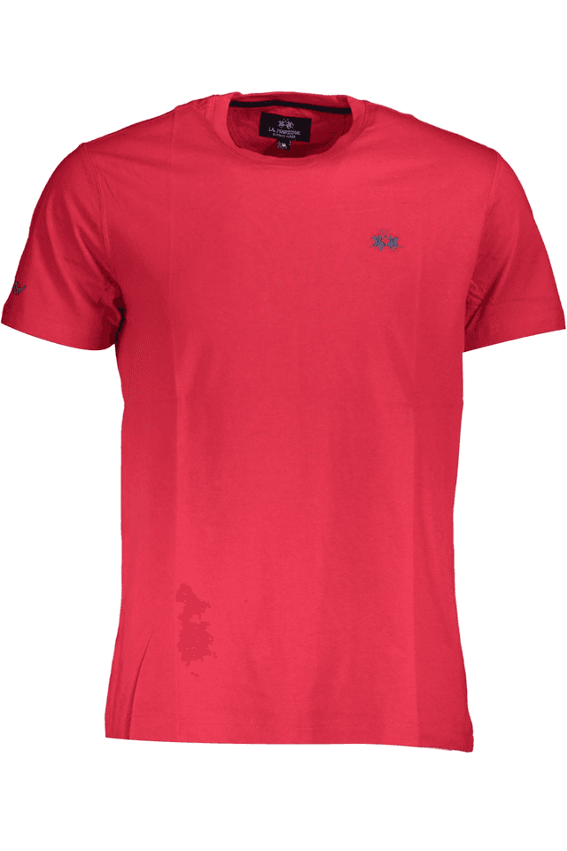 3871LA MARTINA T-SHIRT MANICHE CORTE UOMO ROSSO