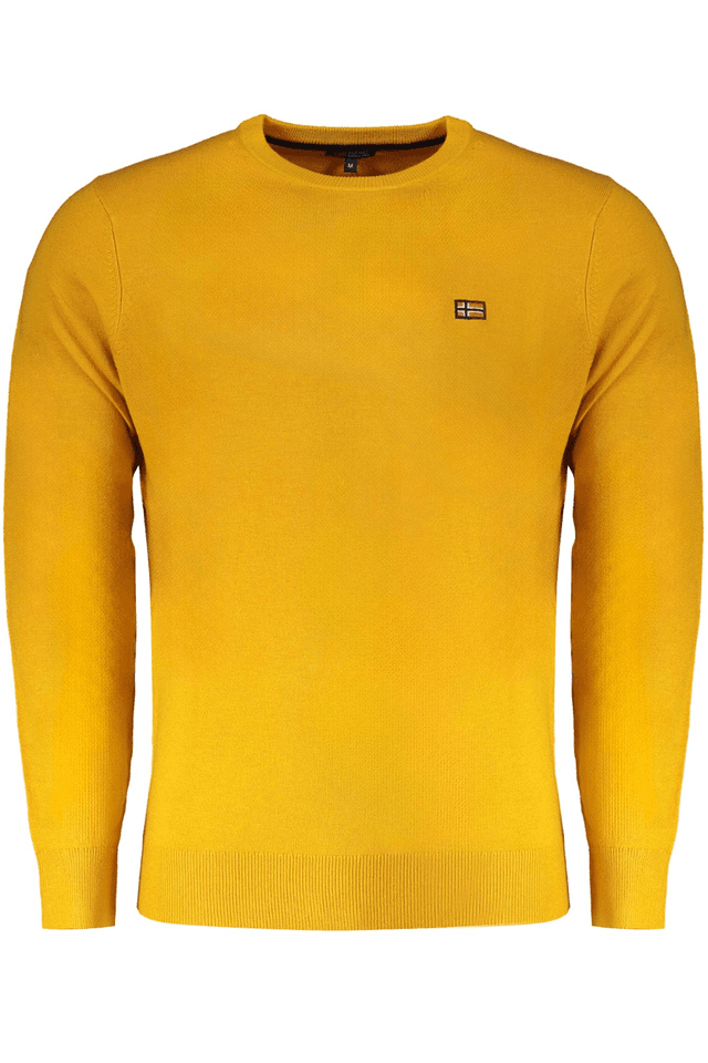 10308NORWAY 1963 MAGLIA UOMO GIALLO