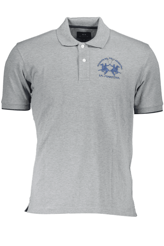 3050LA MARTINA POLO MANICHE CORTE UOMO GRIGIO