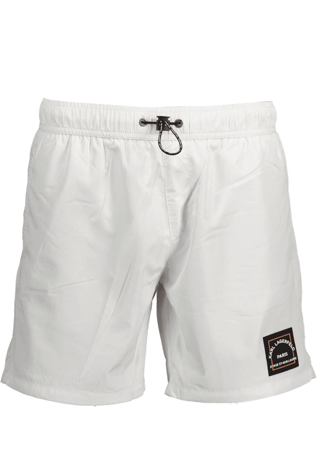 1884KARL LAGERFELD BEACHWEAR COSTUME PARTE SOTTO UOMO BIANCO