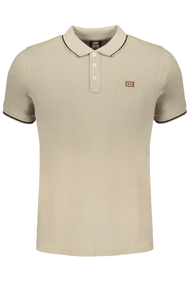 9544NORWAY 1963 POLO MANICHE CORTE UOMO BEIGE