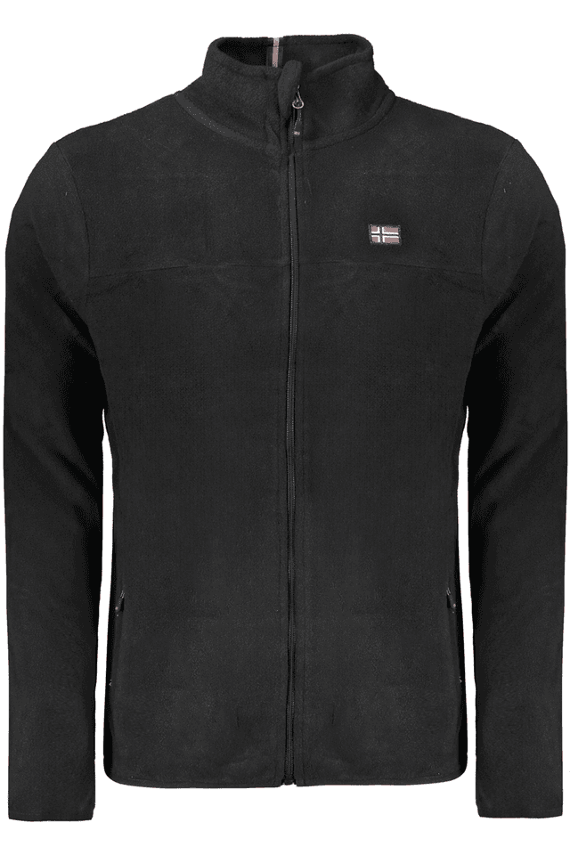 10192NORWAY 1963 FELPA CON ZIP UOMO NERO