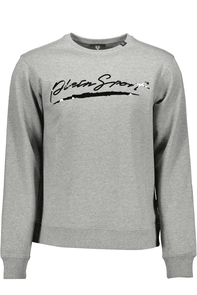 1288PLEIN SPORT FELPA SENZA ZIP UOMO GRIGIO