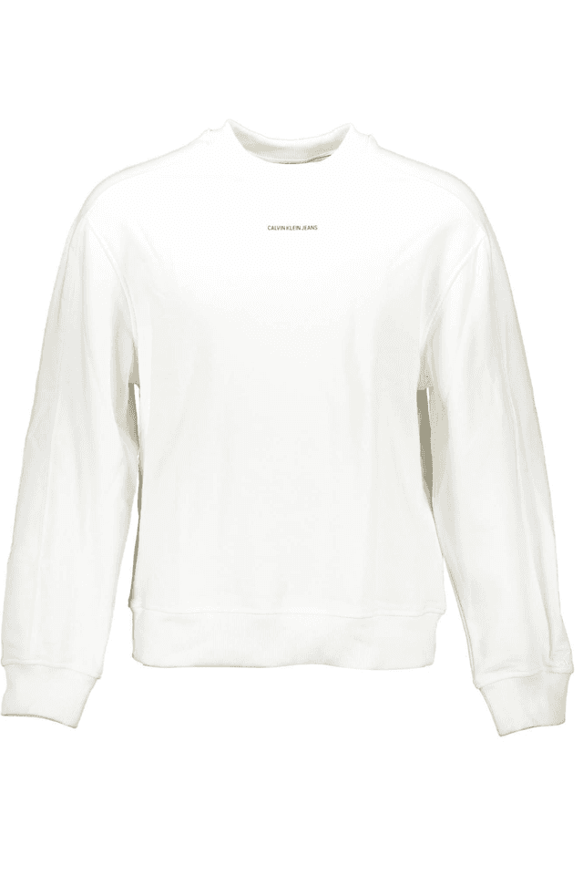 541CALVIN KLEIN FELPA SENZA ZIP UOMO BIANCO