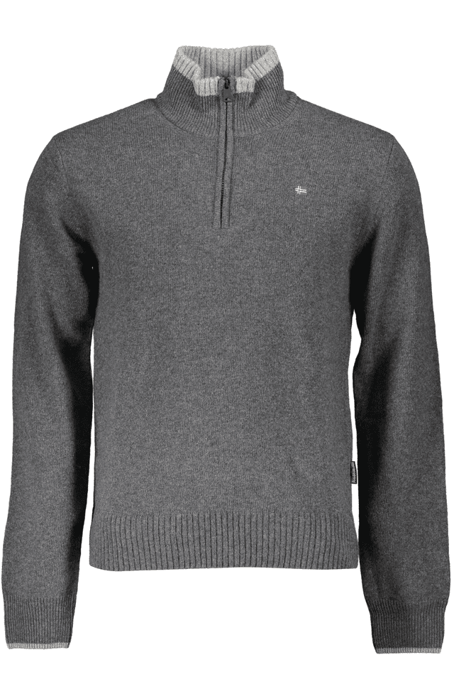 5615NAPAPIJRI MAGLIONE UOMO GRIGIO
