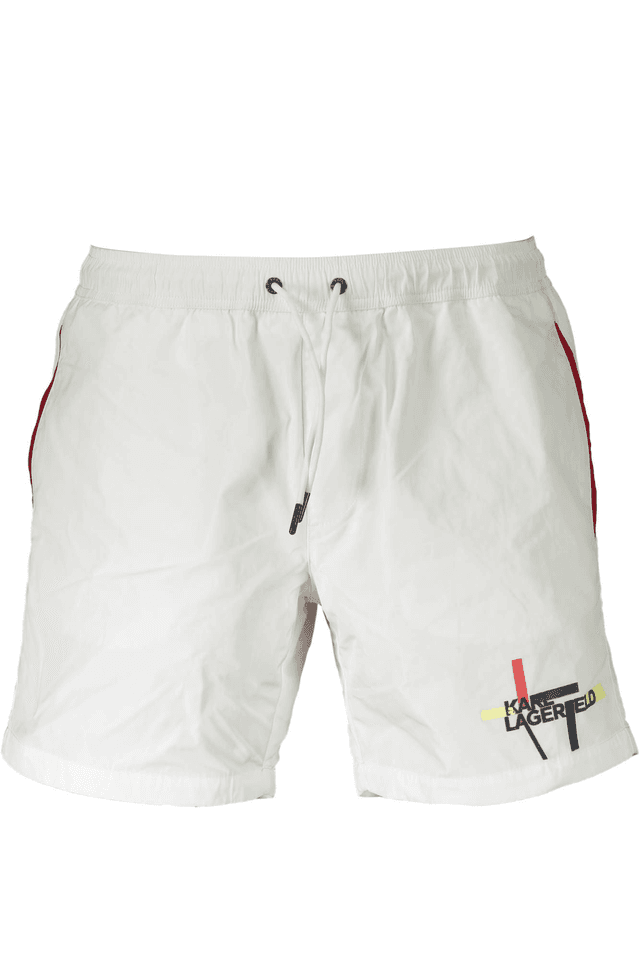 1774KARL LAGERFELD BEACHWEAR COSTUME PARTE SOTTO UOMO BIANCO