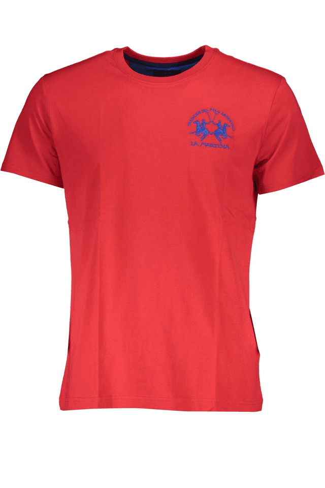 4862LA MARTINA T-SHIRT MANICHE CORTE UOMO ROSSO