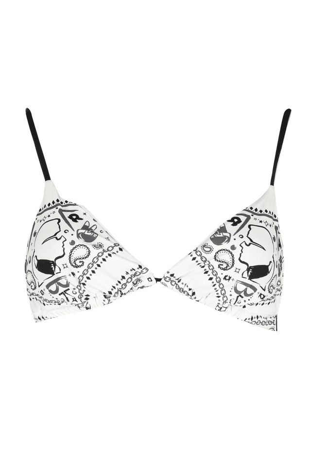 KARL LAGERFELD COSTUME PARTE SOPRA DONNA BIANCO
