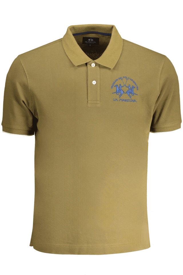 9067LA MARTINA POLO MANICHE CORTE UOMO VERDE