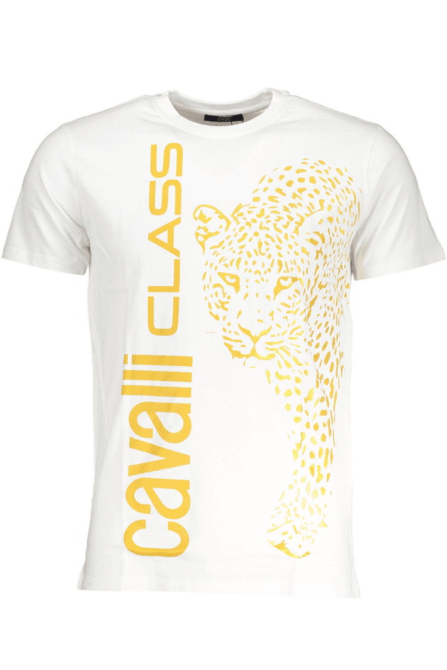 7851CAVALLI CLASS T-SHIRT MANICHE CORTE UOMO BIANCO