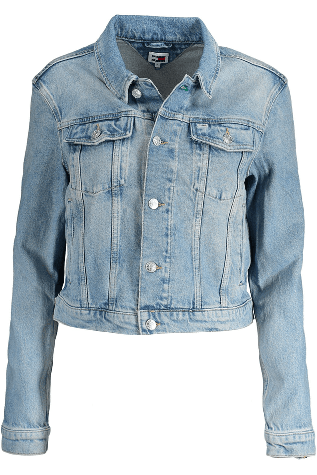 9743TOMMY HILFIGER GIUBBOTTO IN JEANS DONNA AZZURRO