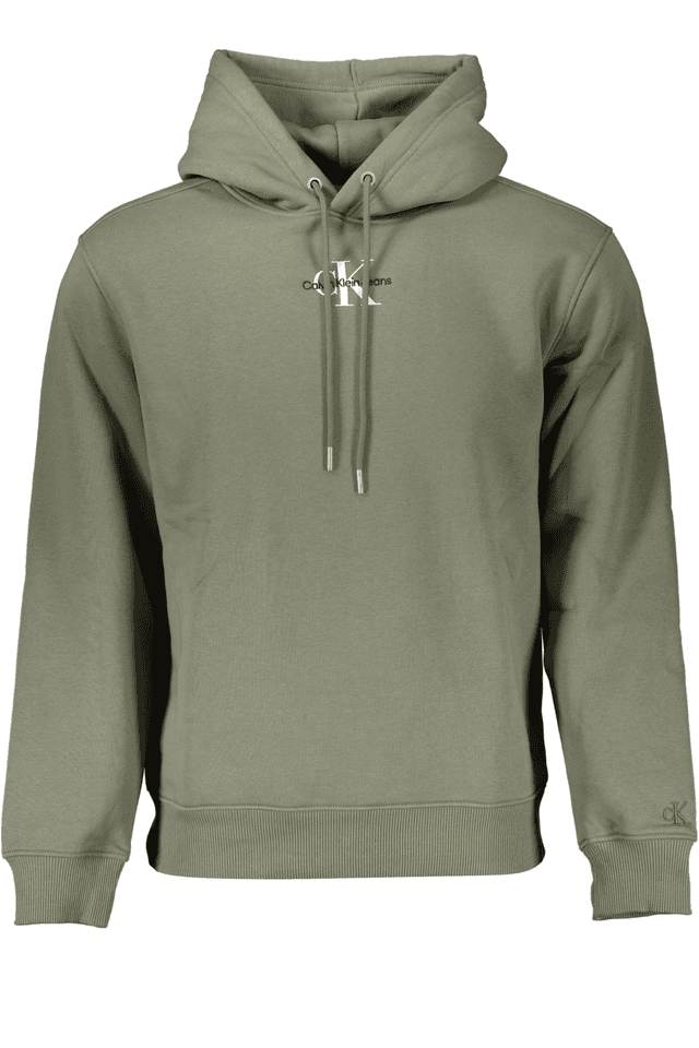 7059CALVIN KLEIN FELPA SENZA ZIP UOMO VERDE