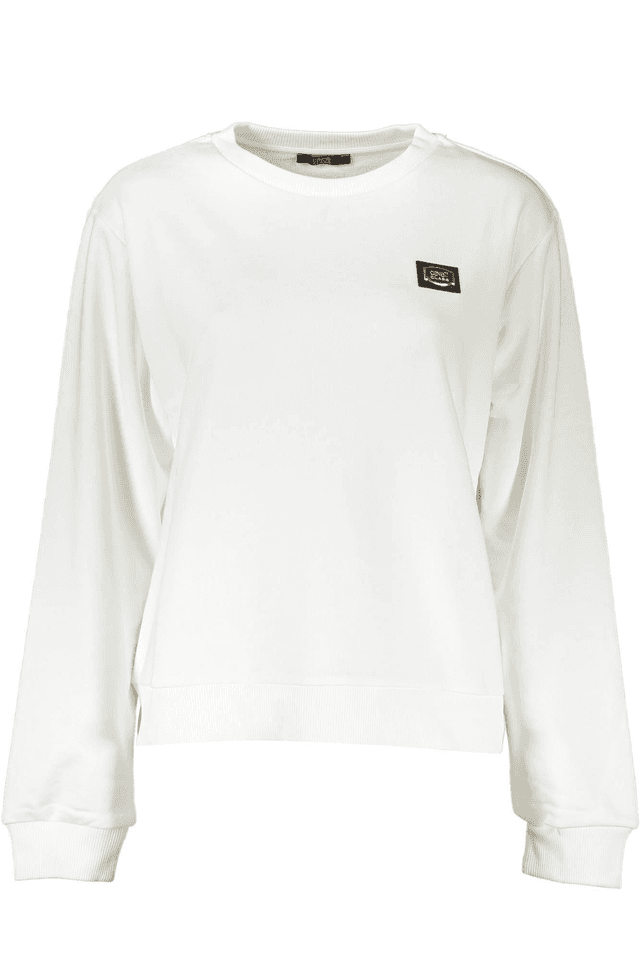 4074CAVALLI CLASS FELPA SENZA ZIP DONNA BIANCO