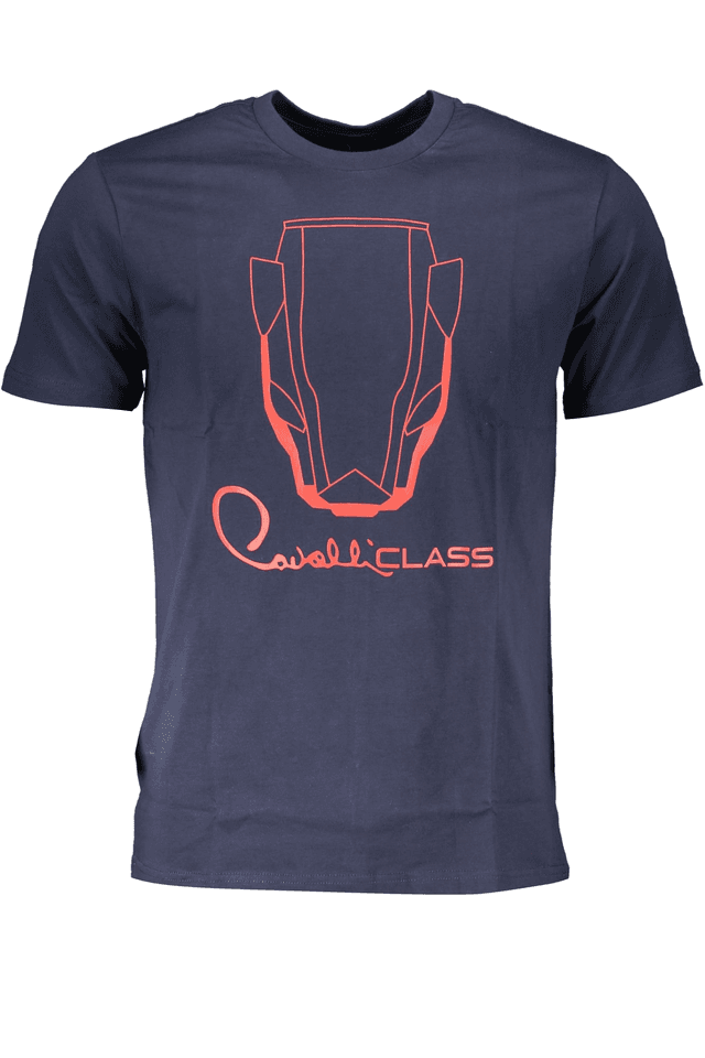 6765CAVALLI CLASS T-SHIRT MANICHE CORTE UOMO BLU