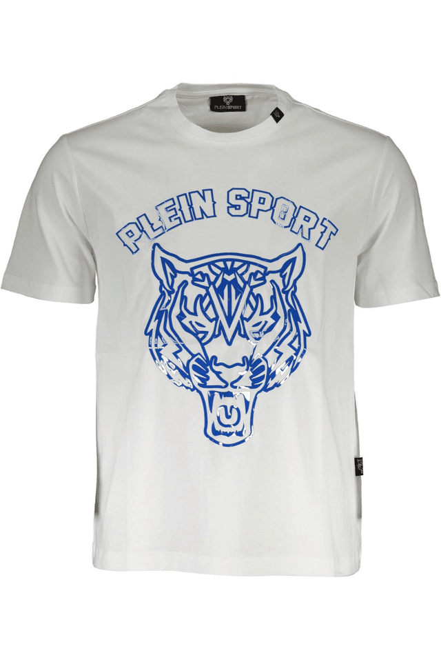 1334PLEIN SPORT T-SHIRT MANICHE CORTE UOMO BIANCO