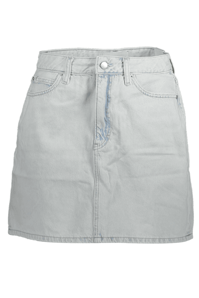 3177CALVIN KLEIN GONNA CORTA DONNA AZZURRO