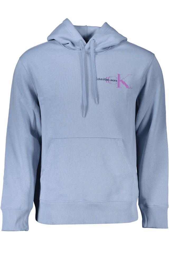 3904CALVIN KLEIN FELPA SENZA ZIP UOMO AZZURRO