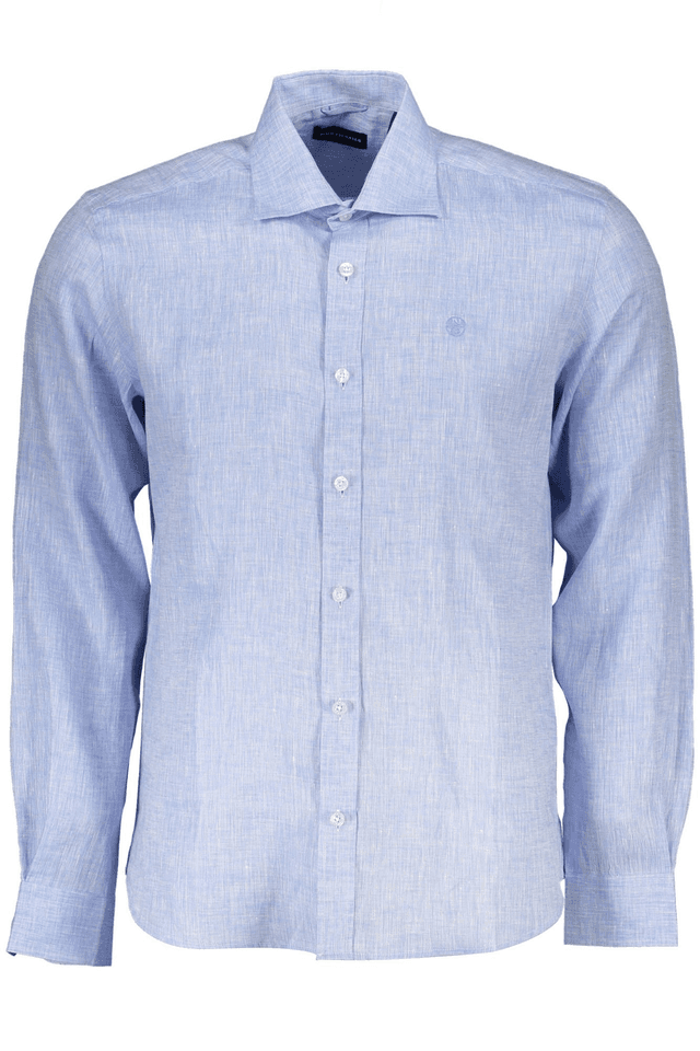 4284NORTH SAILS CAMICIA MANICHE LUNGHE UOMO AZZURRO