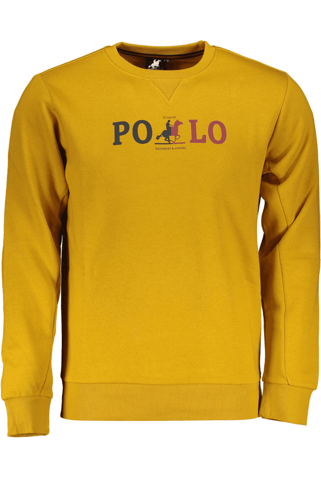 6610U.S. GRAND POLO FELPA SENZA ZIP UOMO GIALLO