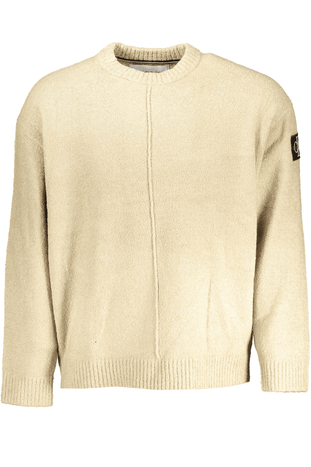 5864CALVIN KLEIN MAGLIA UOMO BEIGE