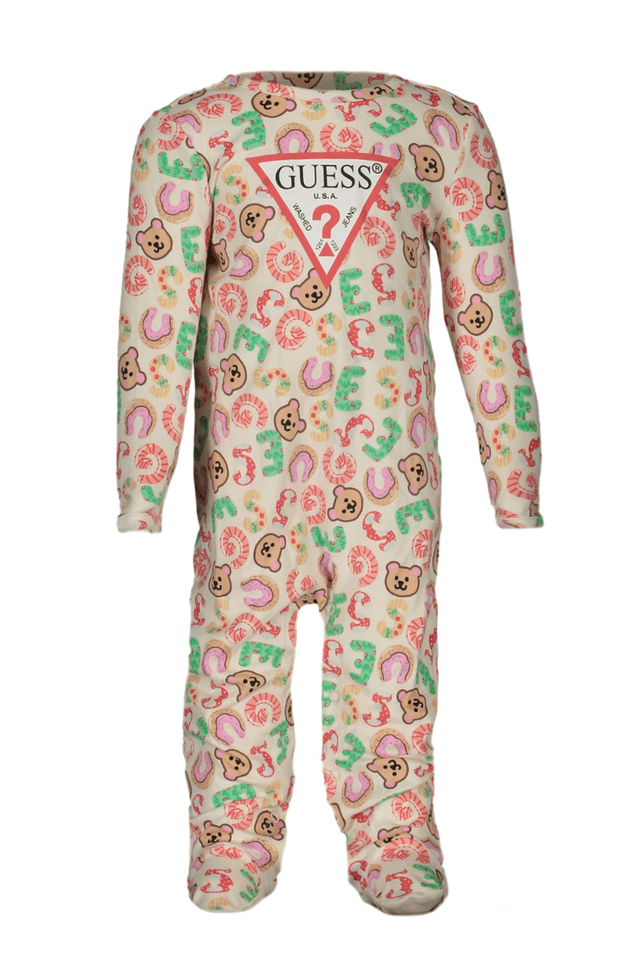 8101GUESS JEANS T-SHIRT MANICHE LUNGHE BAMBINO BIANCO