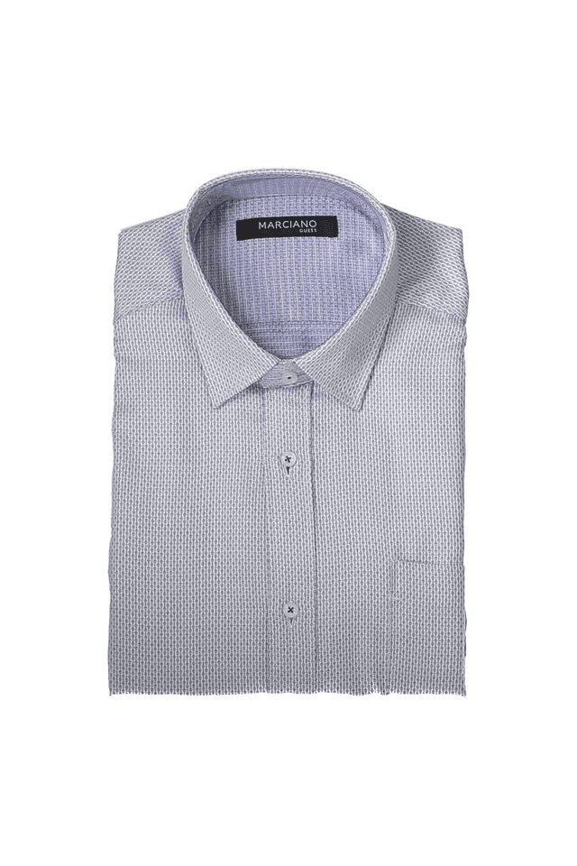 366GUESS MARCIANO CAMICIA MANICHE LUNGHE UOMO BIANCO