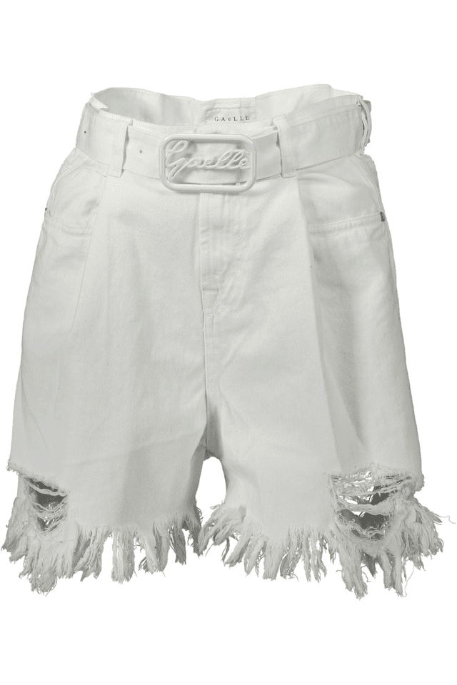 526GAELLE PARIS PANTALONE SHORT DONNA BIANCO