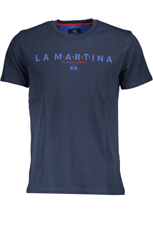 4859LA MARTINA T-SHIRT MANICHE CORTE UOMO BLU