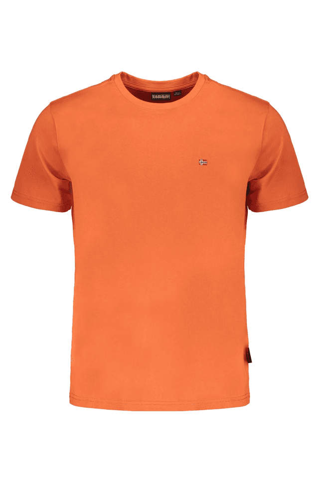 8438NAPAPIJRI T-SHIRT MANICHE CORTE UOMO ARANCIO