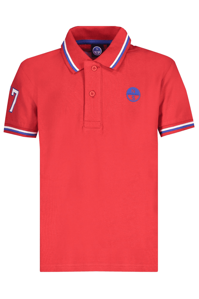8408NORTH SAILS POLO MANICHE CORTE BAMBINO ROSSO