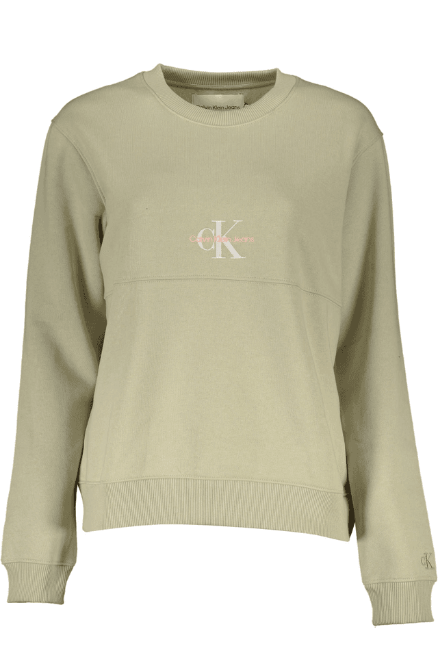 2005CALVIN KLEIN FELPA SENZA ZIP DONNA VERDE
