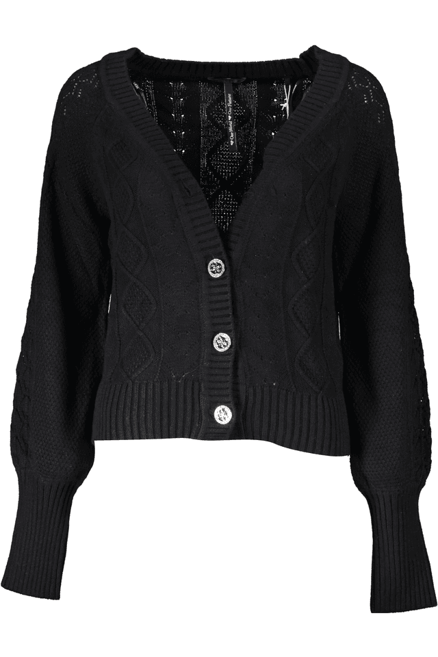 7527GUESS JEANS CARDIGAN DONNA NERO