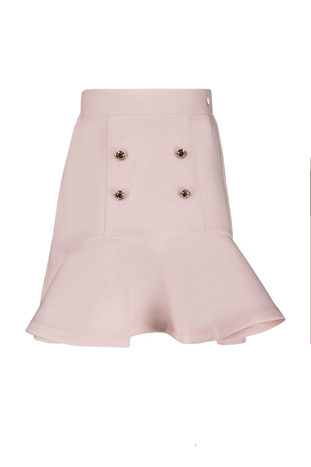 8138GUESS JEANS GONNA CORTA BAMBINA ROSA