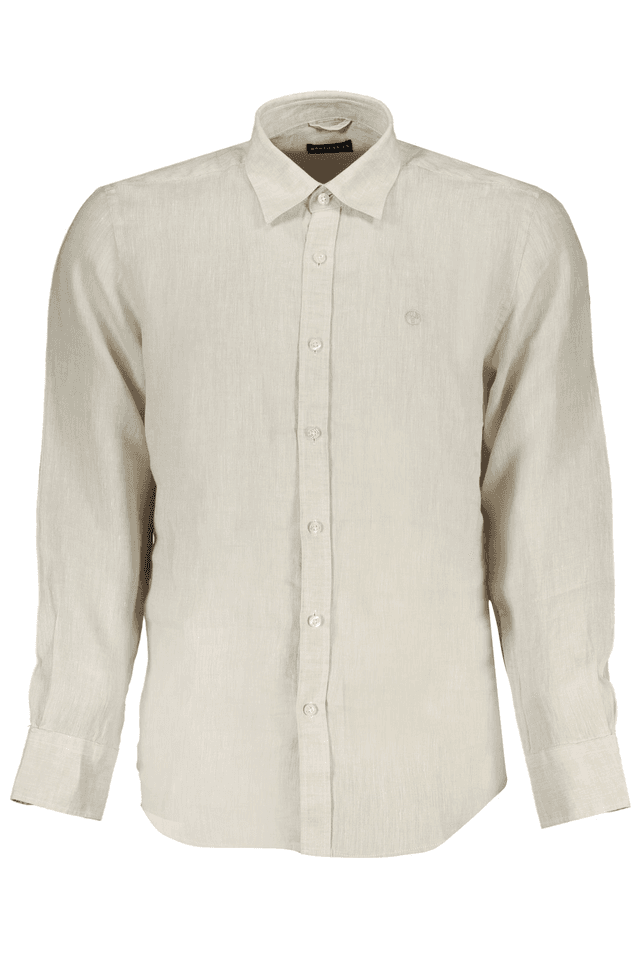 8730NORTH SAILS CAMICIA MANICHE LUNGHE UOMO BEIGE