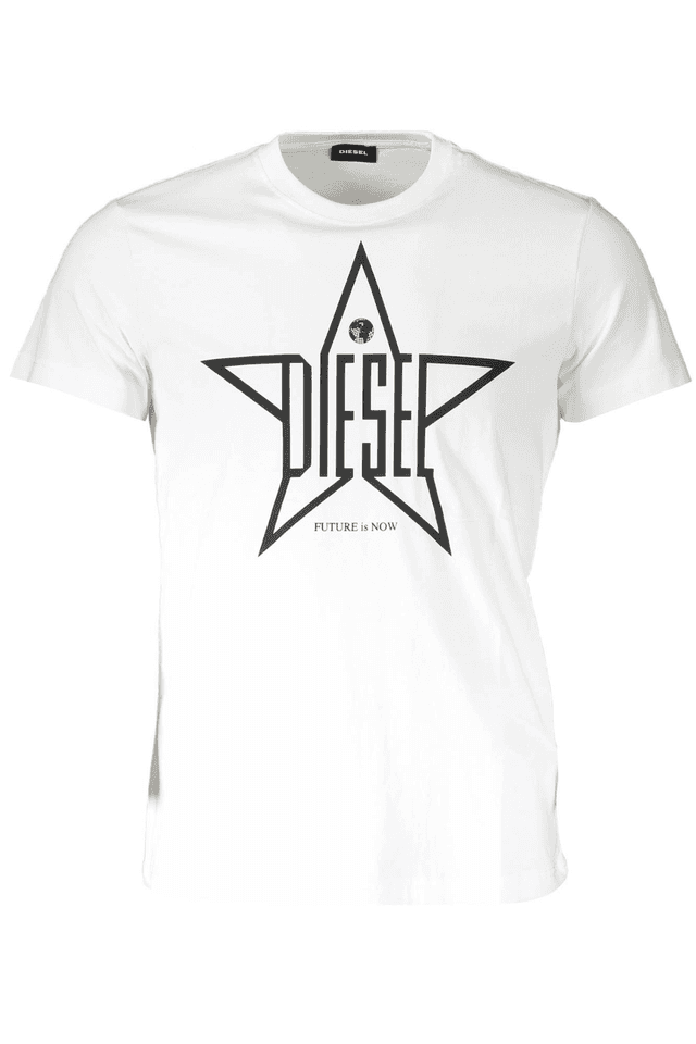 502DIESEL T-SHIRT MANICHE CORTE UOMO BIANCO
