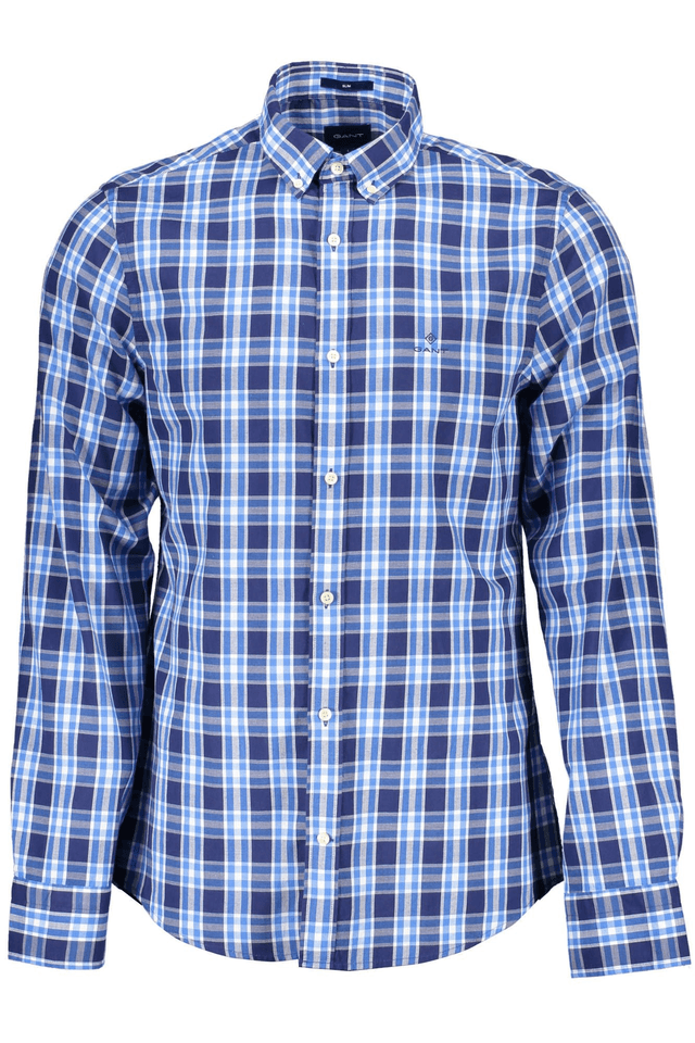 874GANT CAMICIA MANICHE LUNGHE UOMO BLU