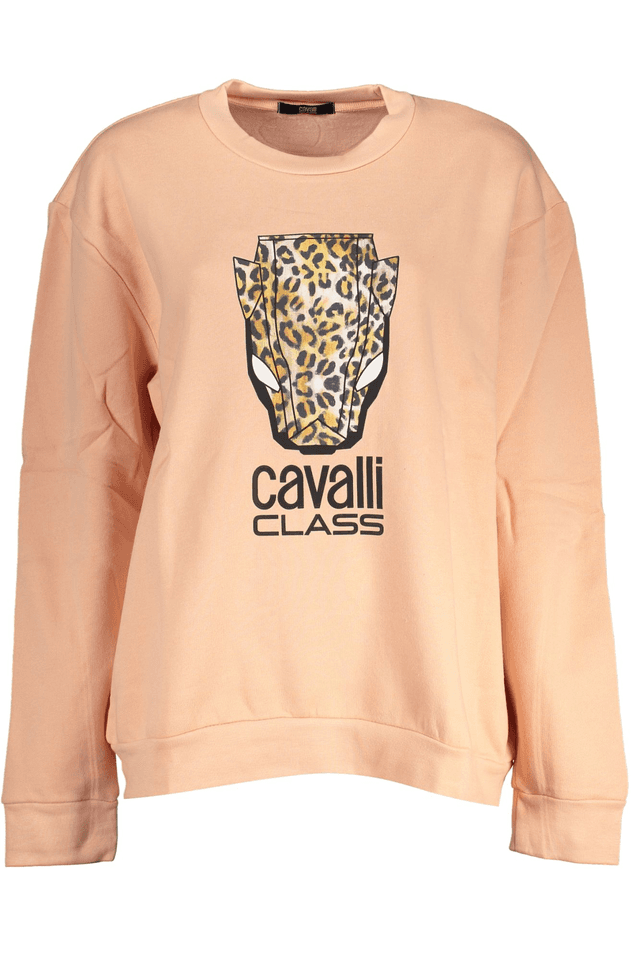 7881CAVALLI CLASS FELPA SENZA ZIP DONNA ROSA